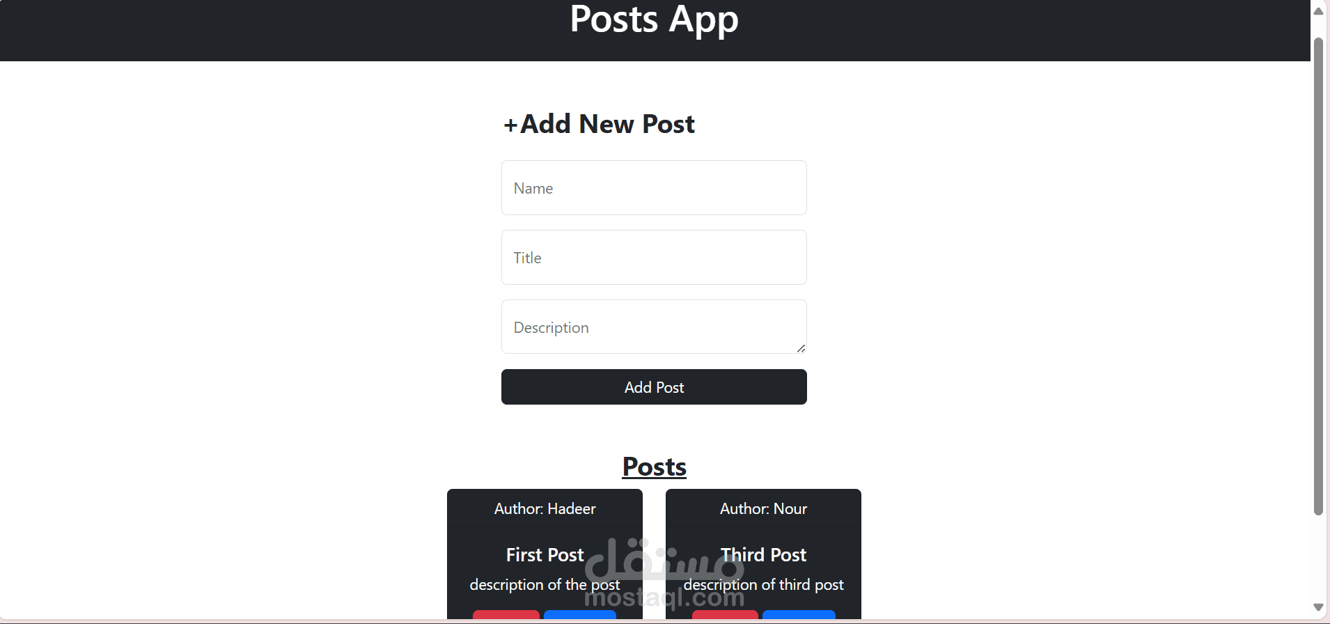 Posts App