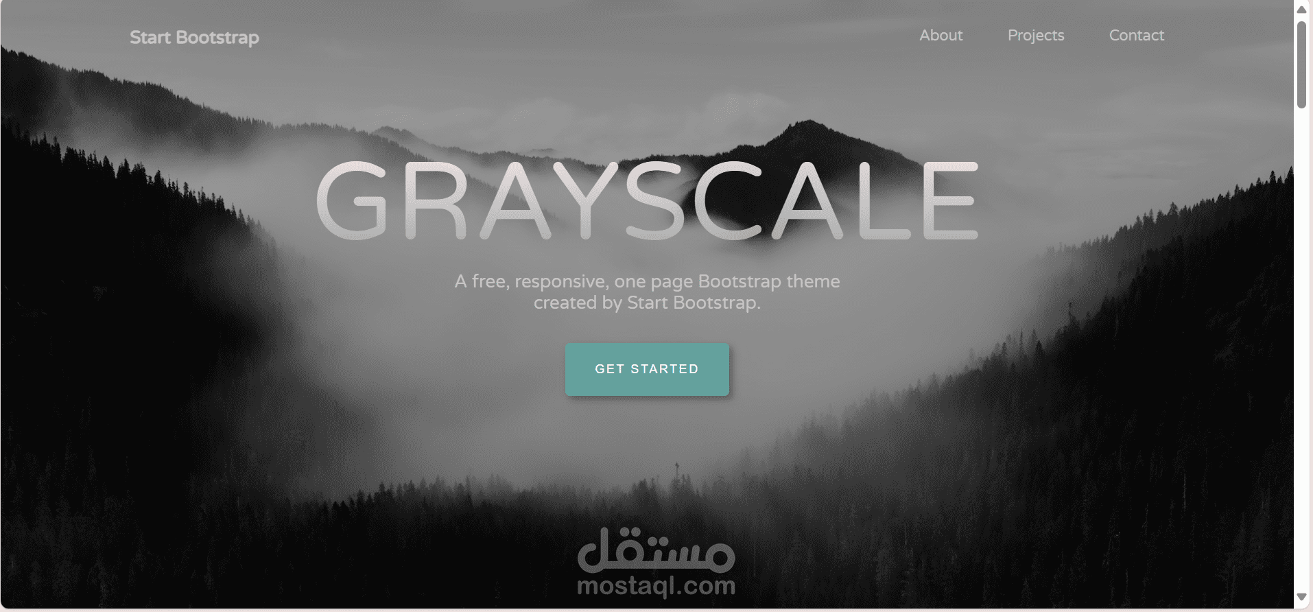 صفحة ويب ثابتة باستخدام HTML وCSS