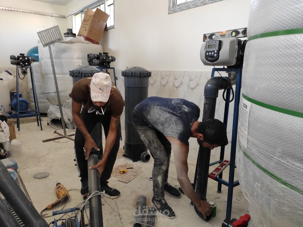 انشاء محطة معالجة مياه