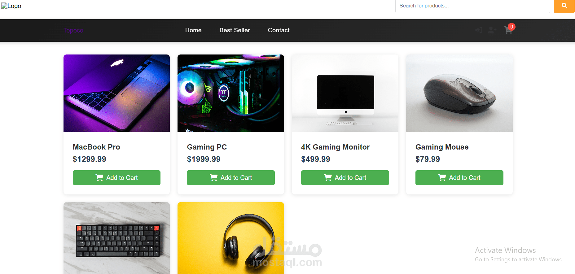 E-commerce Website