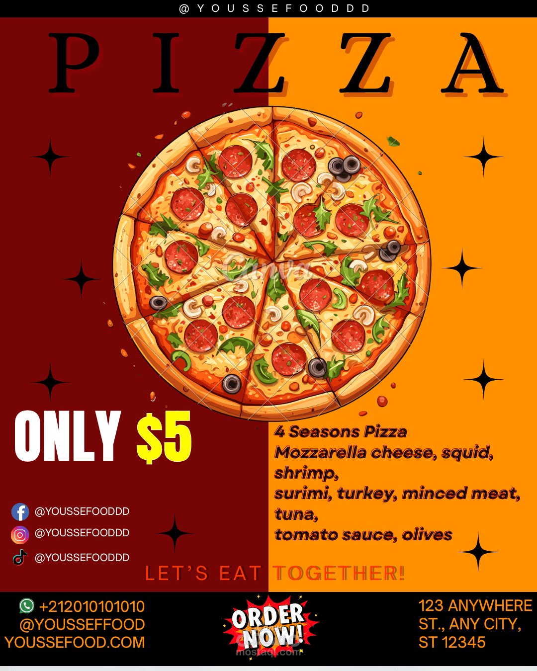 إعلان ترويجي ل (Pizza)