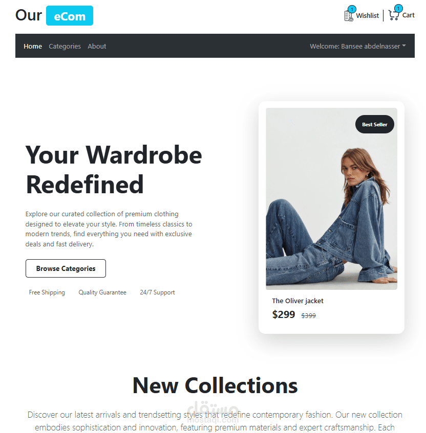 E-Commerce Frontend (React, Redux Toolkit, TypeScript)