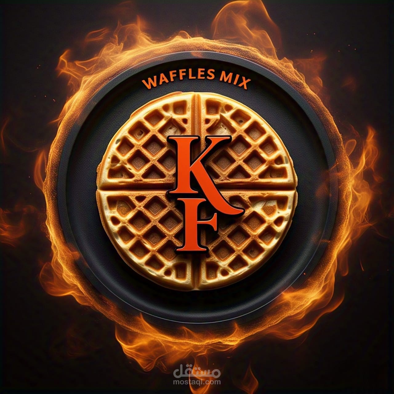 لوجو لمتجر بيع وافل