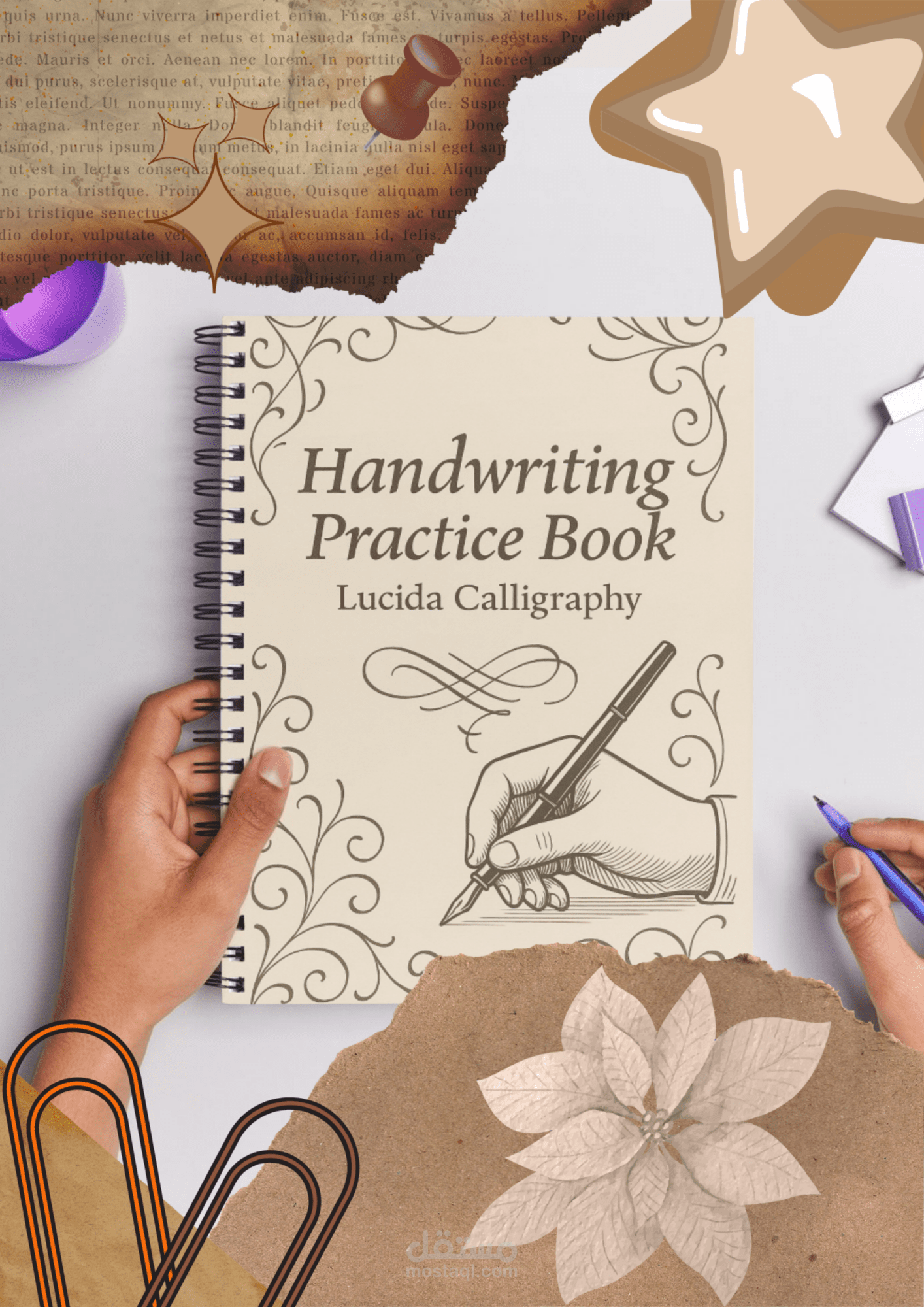 Handwriting Practice Book (lucida calligraphy)