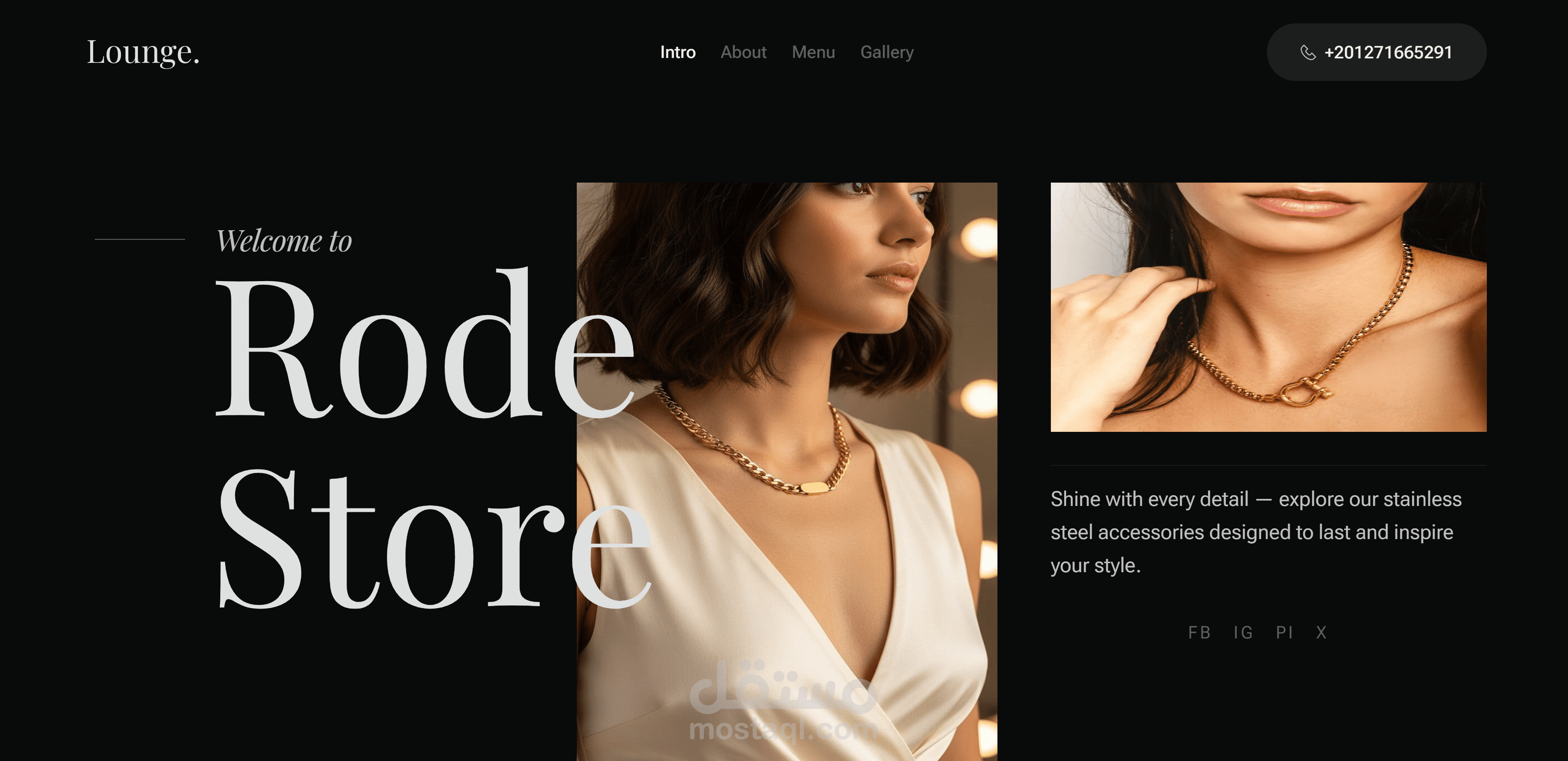 landing page