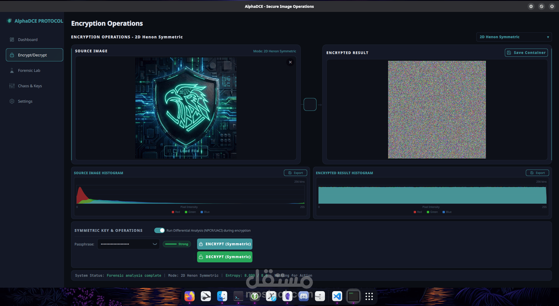 تصميم وتطوير خوارزمية تشفير متقدمة باستخدام الأنظمة الفوضوية (Chaotic Encryption)