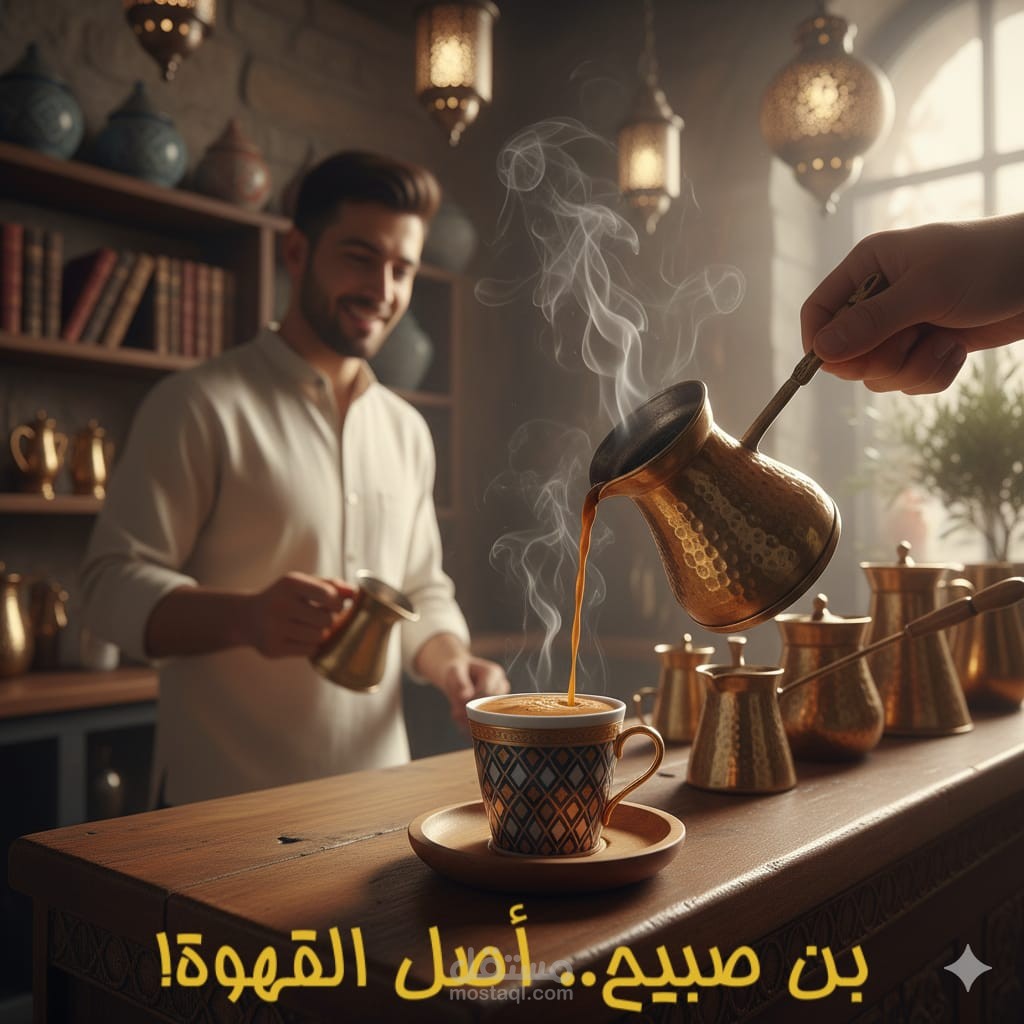 بوستات لبراند قهوة "بن صبيح"
