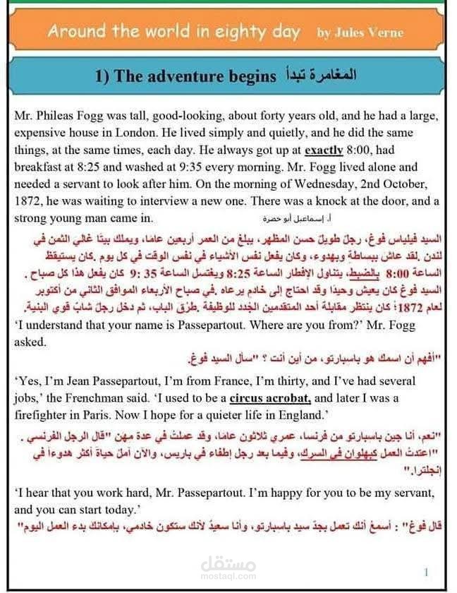 Around the World in 80 Days Story