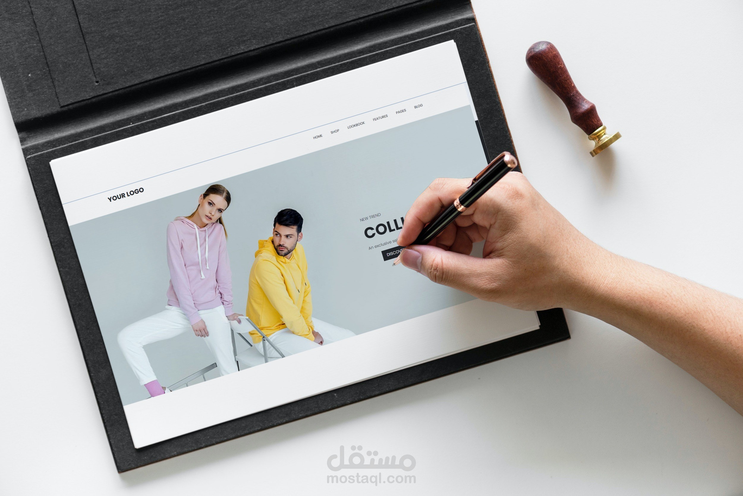 برمجة وتصميم ويب لشركة موضة_Fashion web