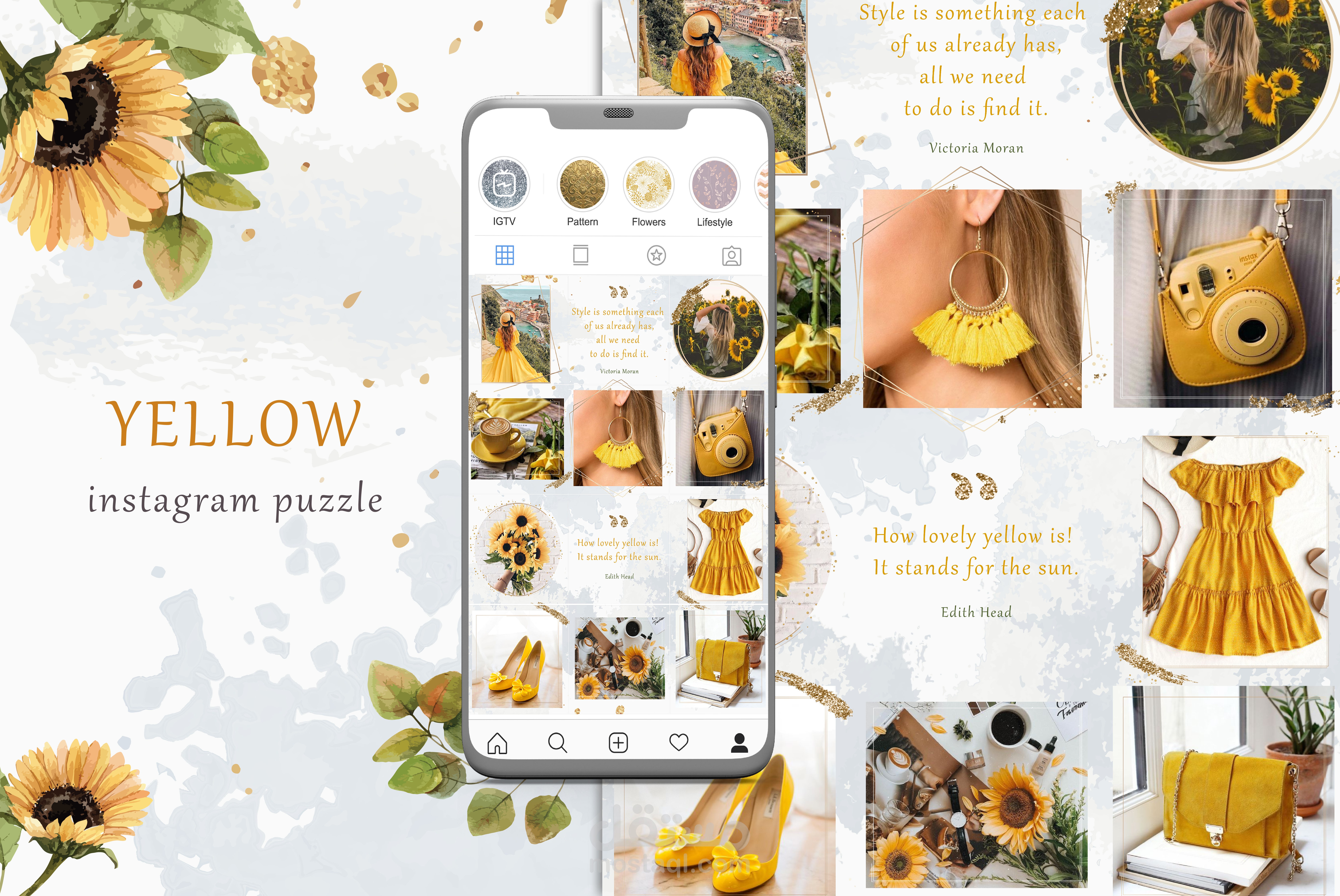 YELLOW instagram puzzle