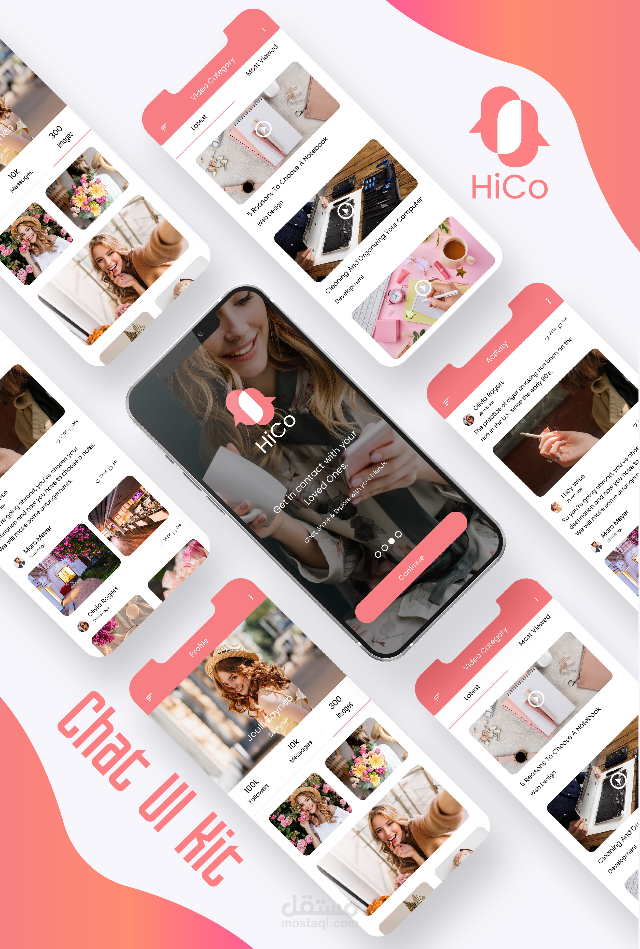 Hico Ui kit - Application Chat