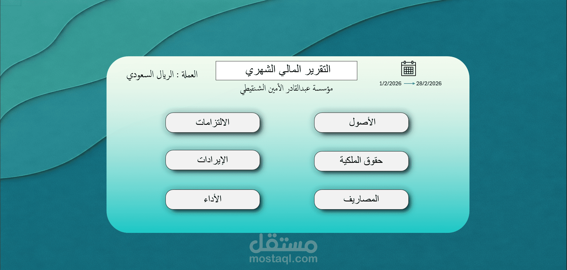 إعداد تقرير مالي متكامل وتحليل الأداء المالي