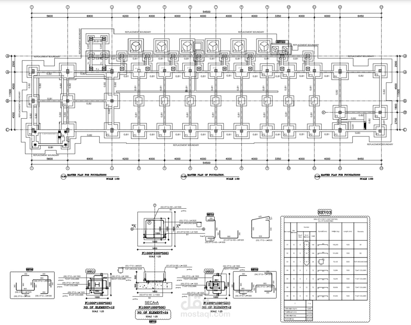 لوحات تنفيذية انشائية (Shop Drawings)(مكتب فني)