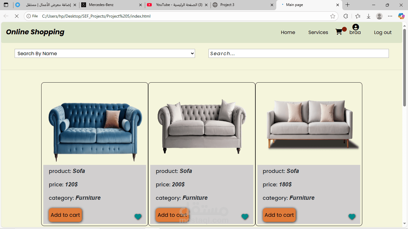 ecommerce website