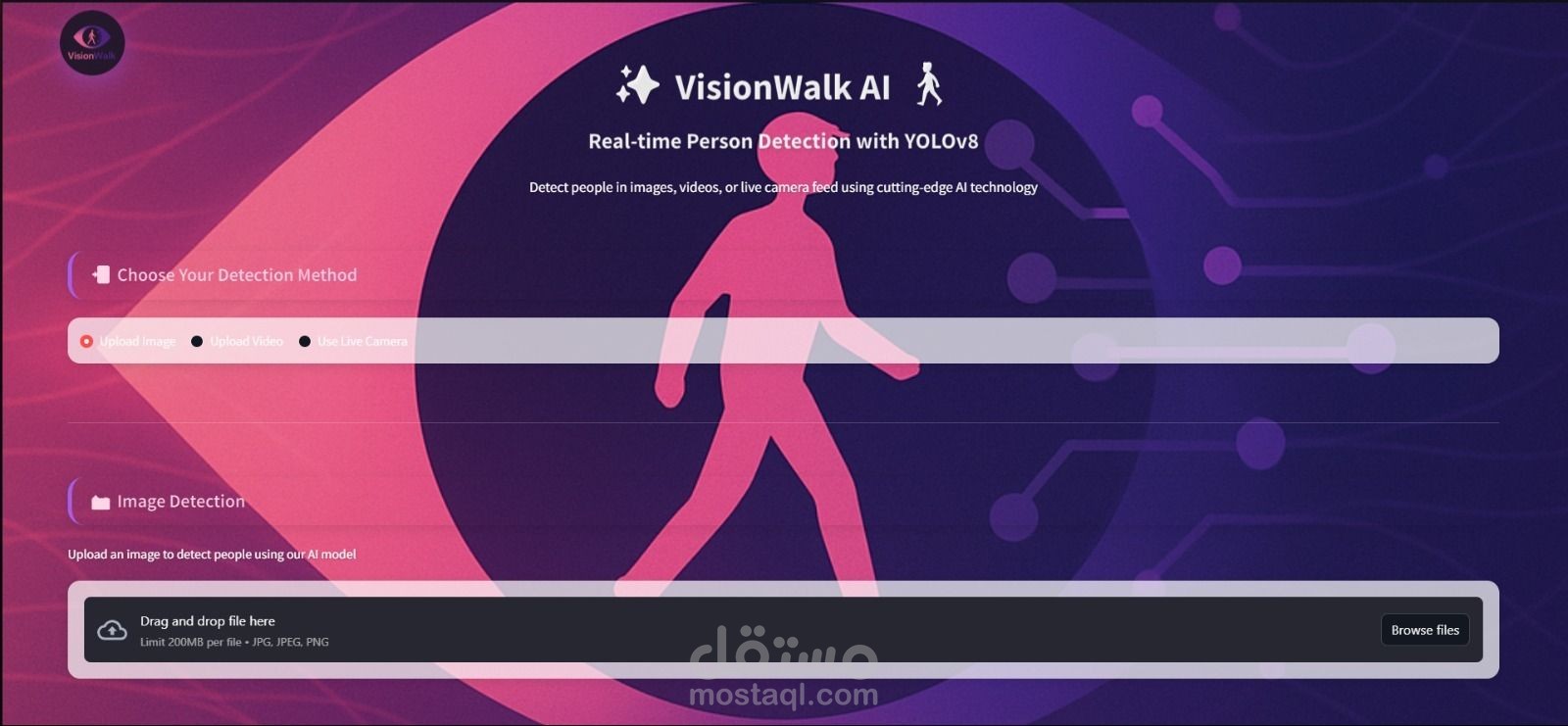 VisionWalk: نظام ذكي للكشف عن المشاة في الوقت الحقيقي باستخدام الذكاء الاصطناعي