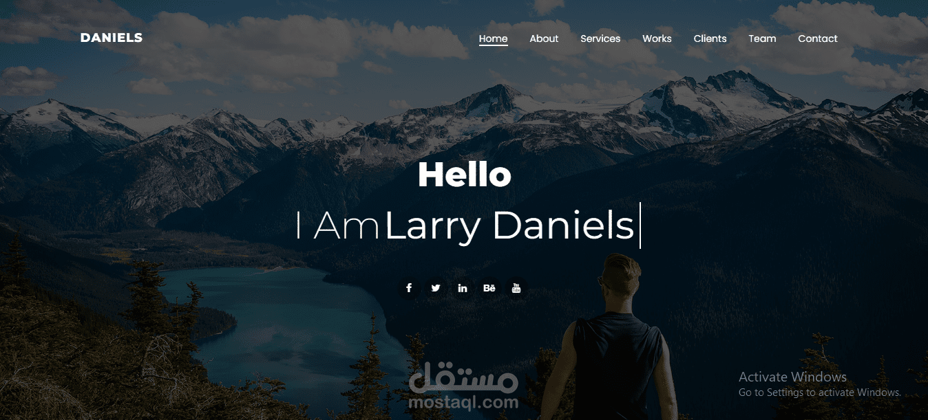 موقع لعرض الاعمال بورتفوليو - Daniels