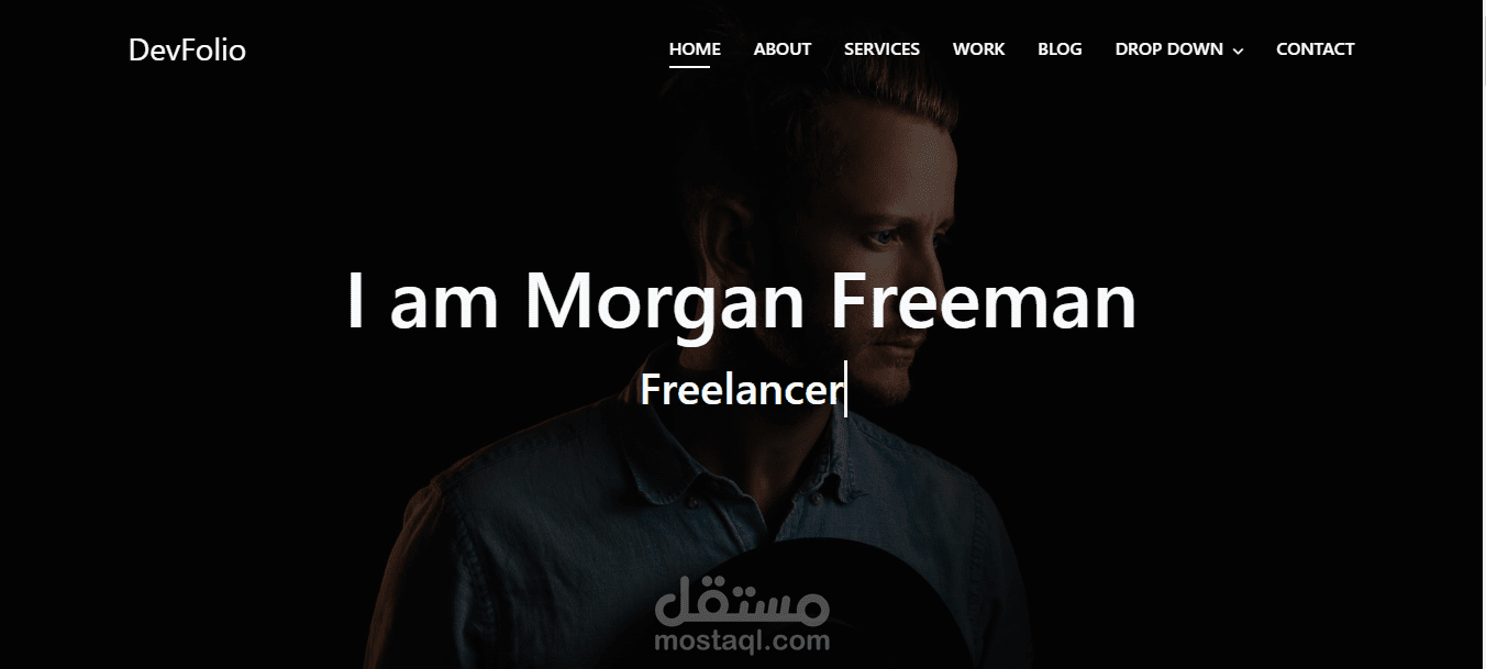 موقع لعرض الاعمال بورتفوليو - Morgan freeman