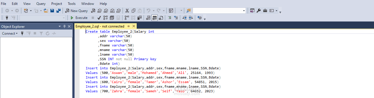 تحليل بيانات مرتبات موظفي شركة باستخدام لغة SQL