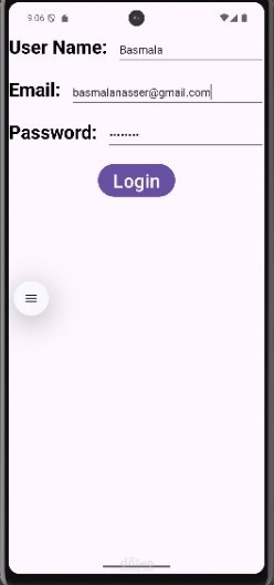Login page and home page