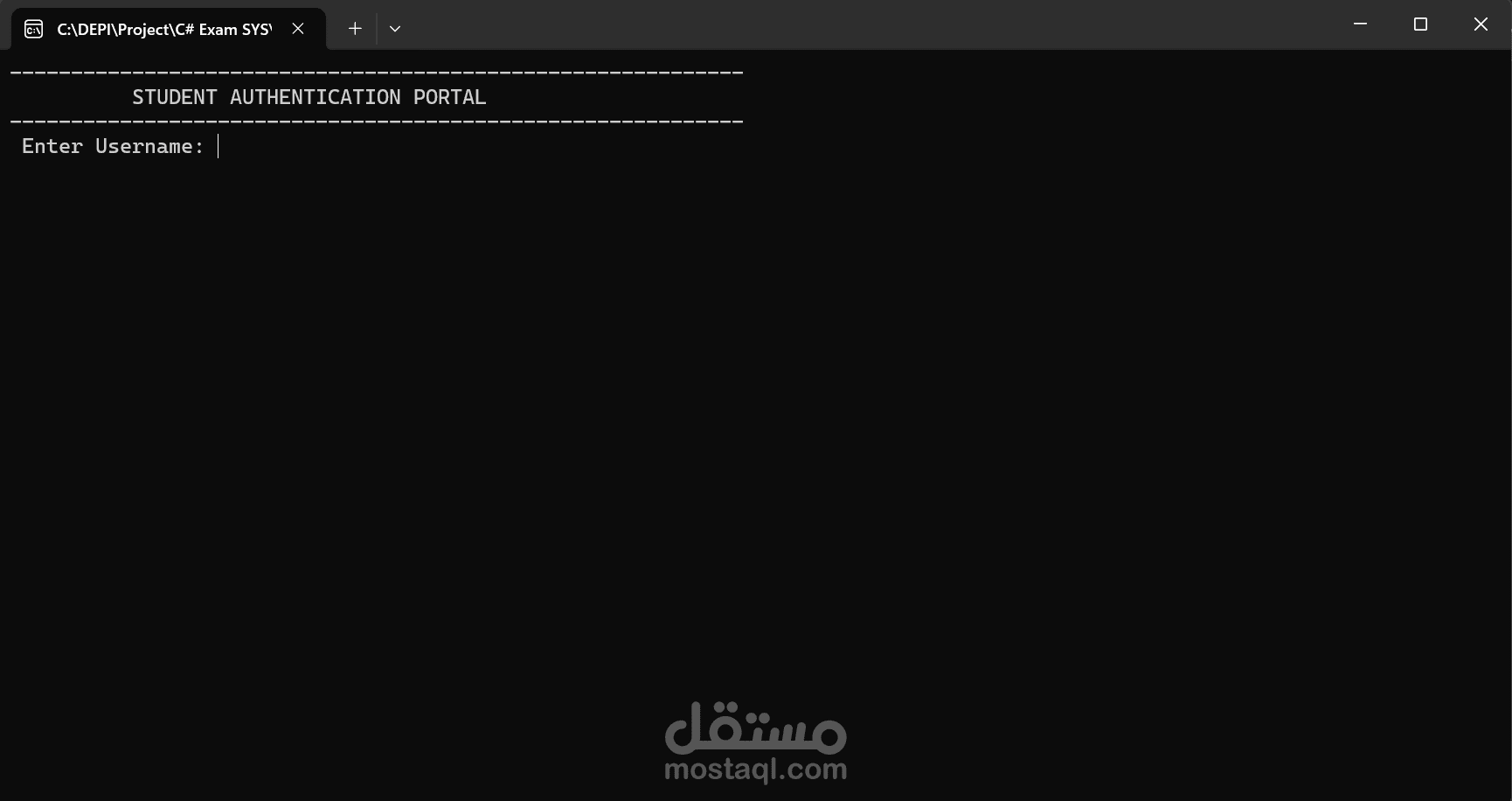DEPI Internship CSharp project - examination system