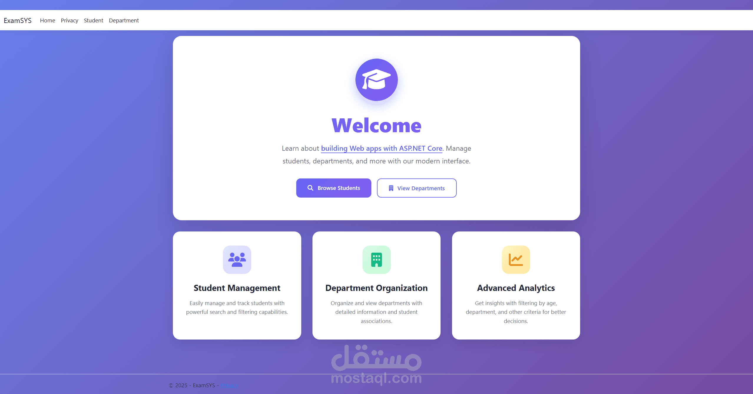 DEPI Internship MVC - exam Web development