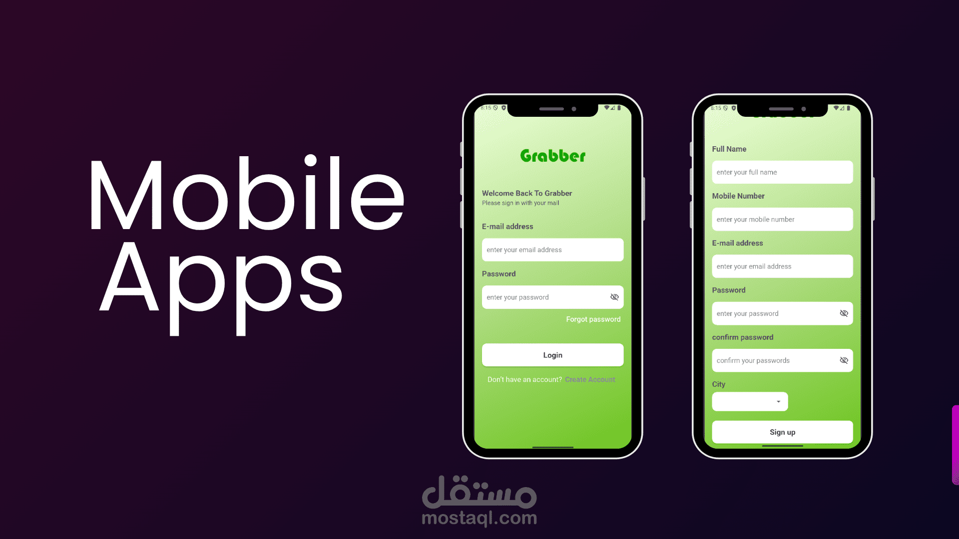 تطبيق تسجيل دخول وإنشاء حساب (Flutter, Firebase)