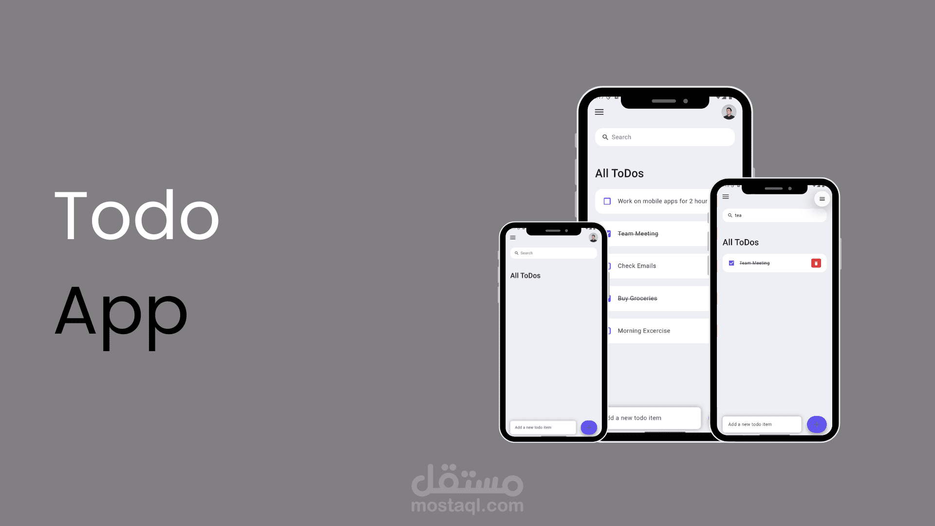 تطبيق To-Do List تم تطويره باستخدام Flutter