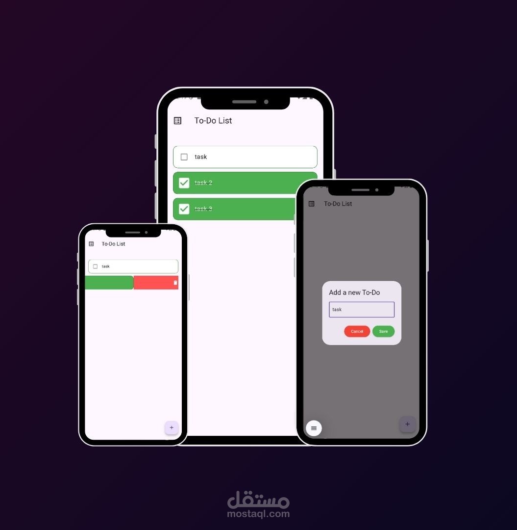 تطبيق To-Do List تفاعلي باستخدام Flutter مع BLoC وAnimations