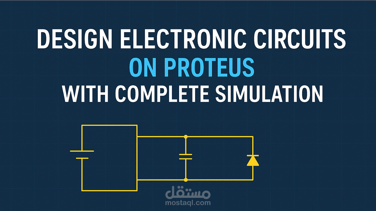 تصميم دوائر إلكترونية على برنامج Proteus مع محاكاة كاملة