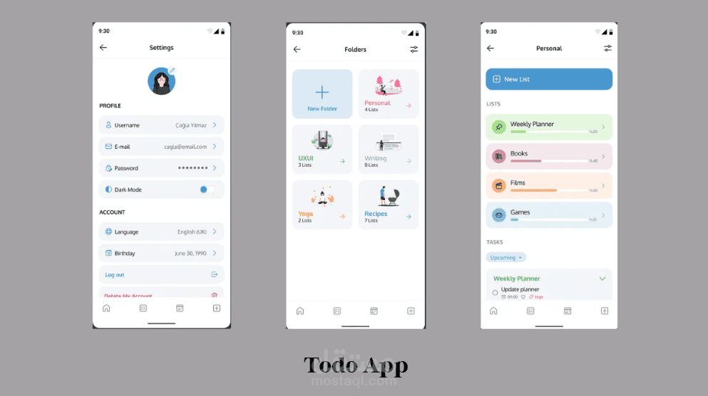 تطبيق todo