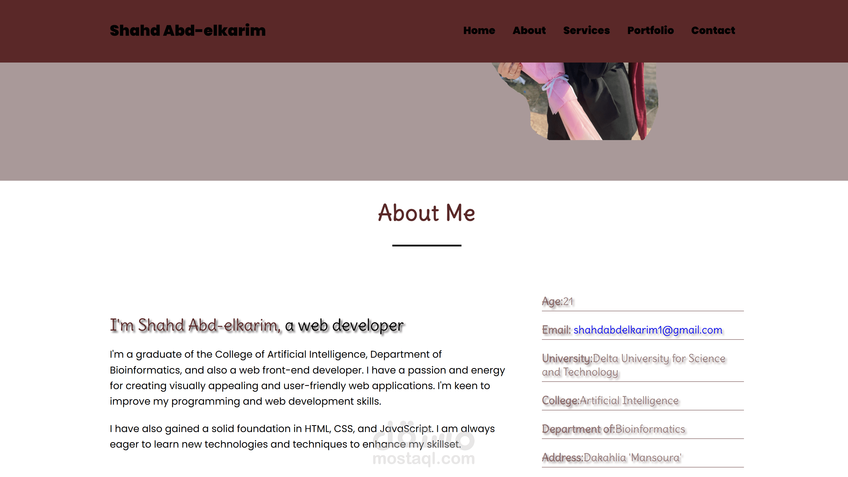 Personal Portfolio Website