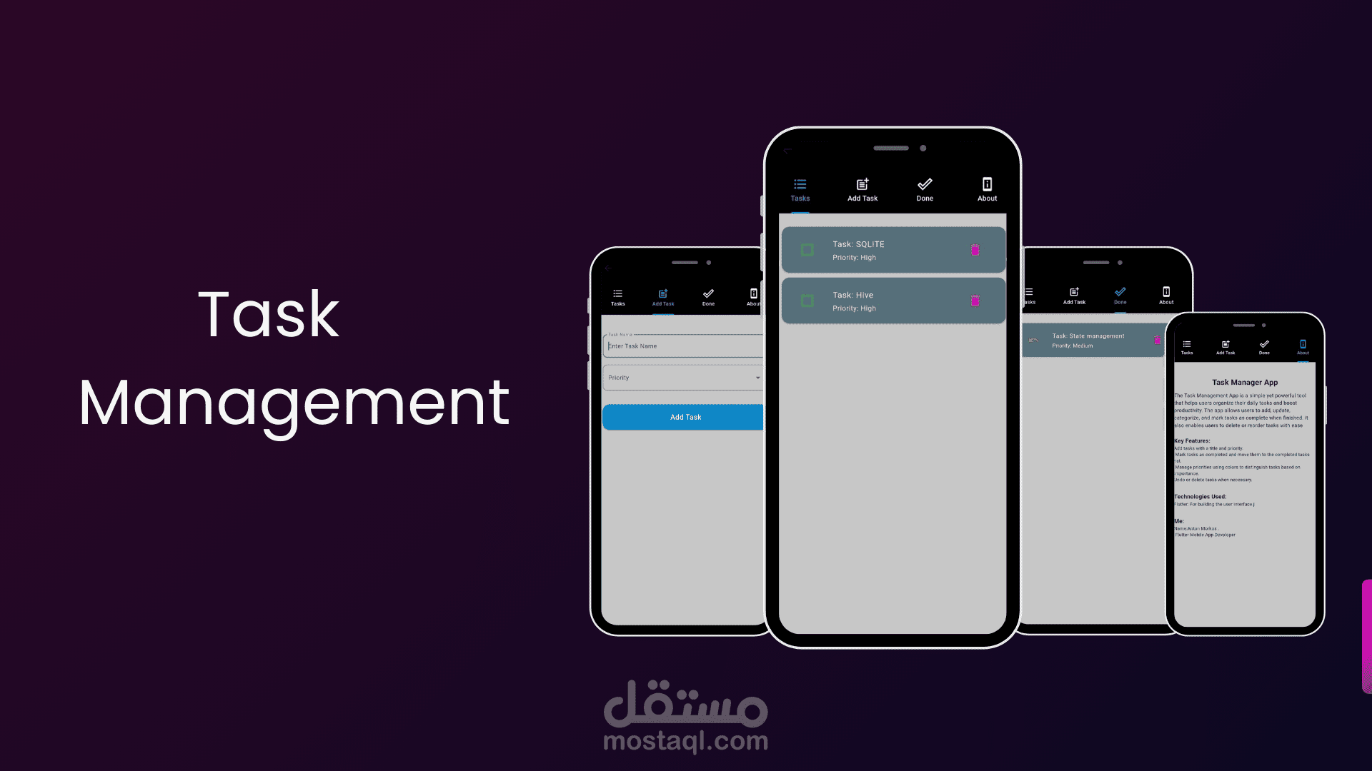 إضافة مهام جديدة.