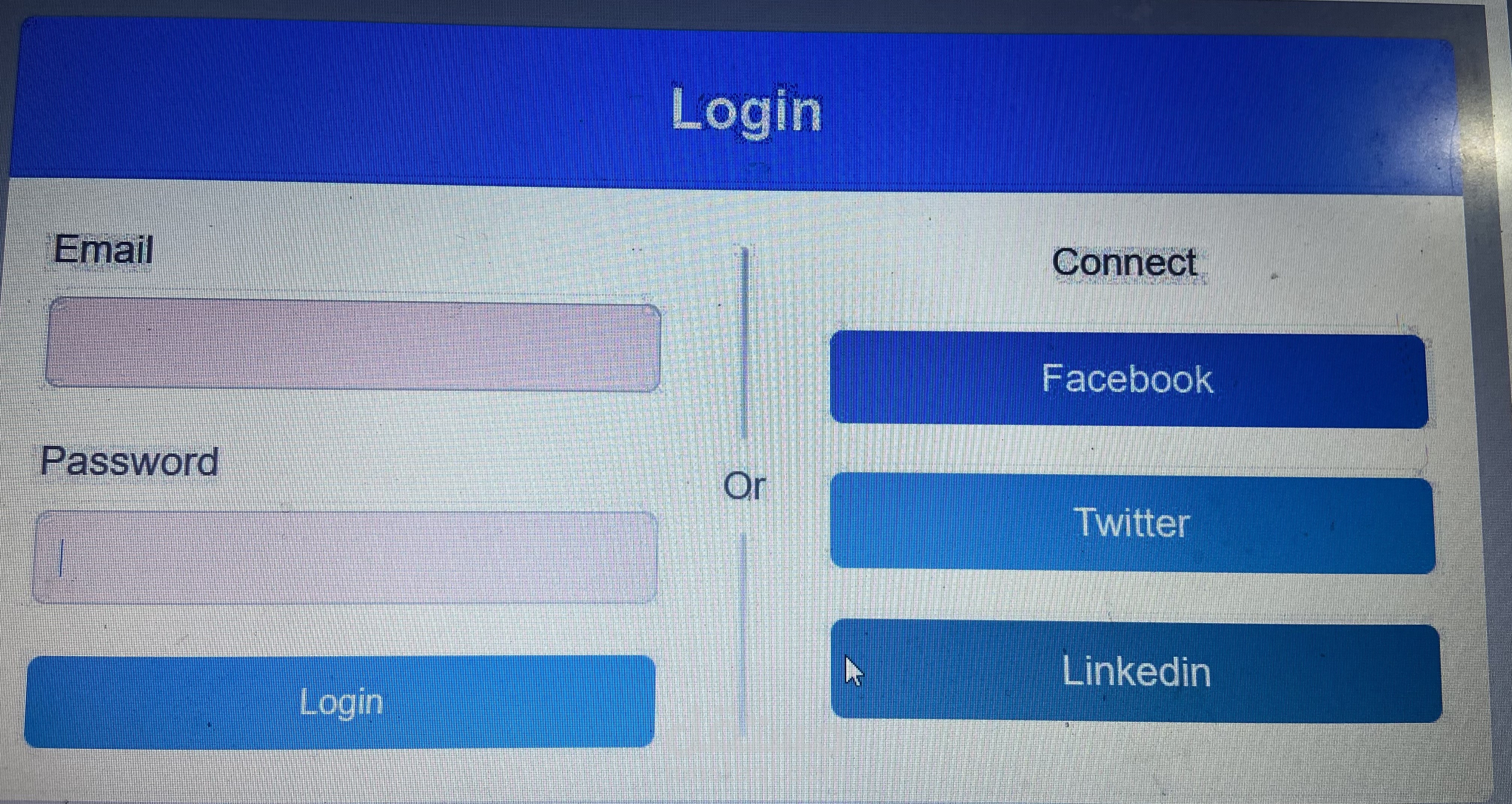 زي نظام تسجيل دخول لمتصفح