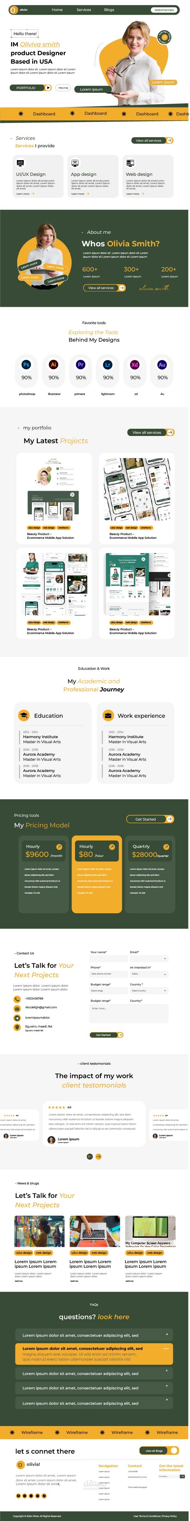 Designer Portfolio Website