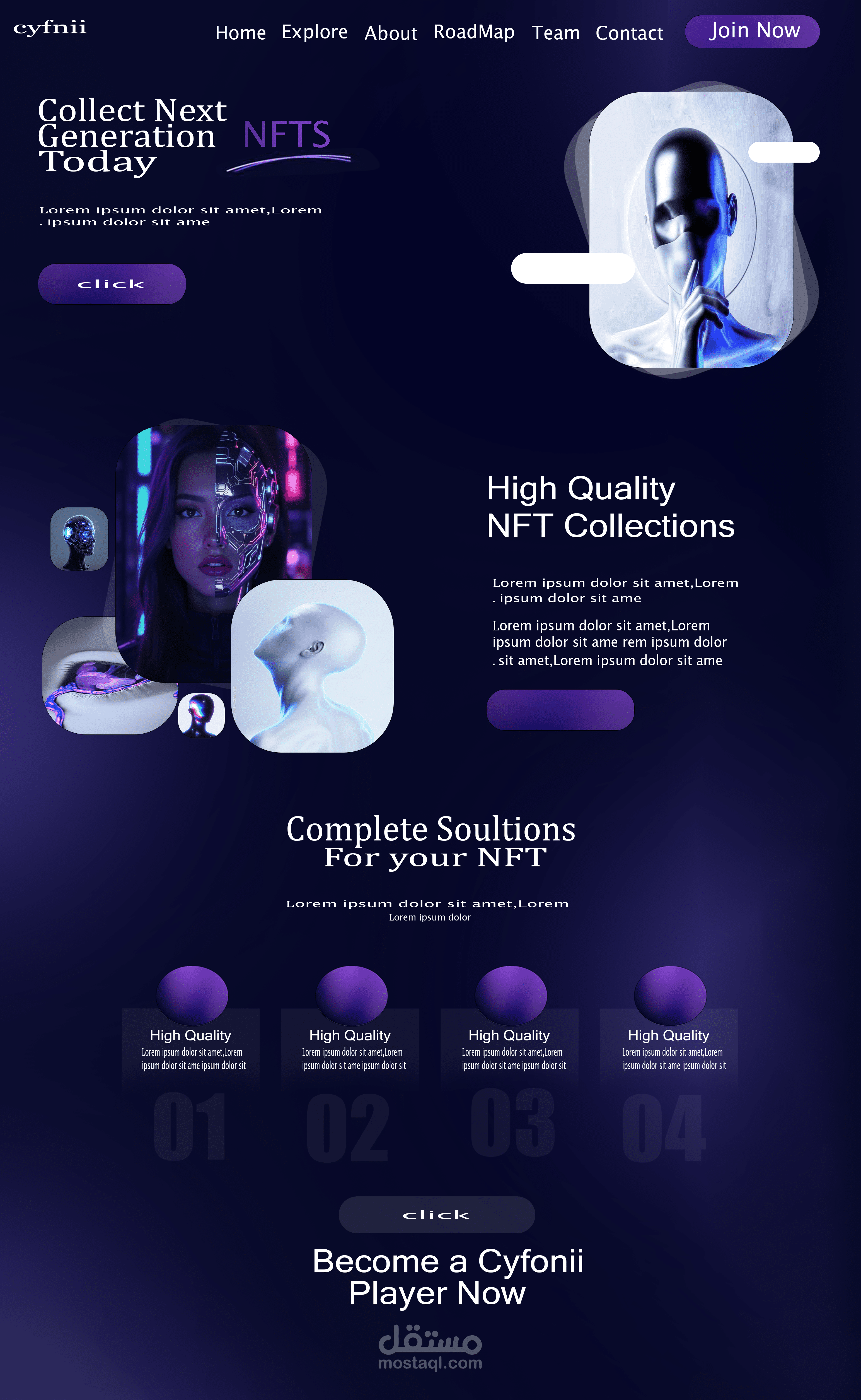 Cyfonii – NFT Marketplace Website