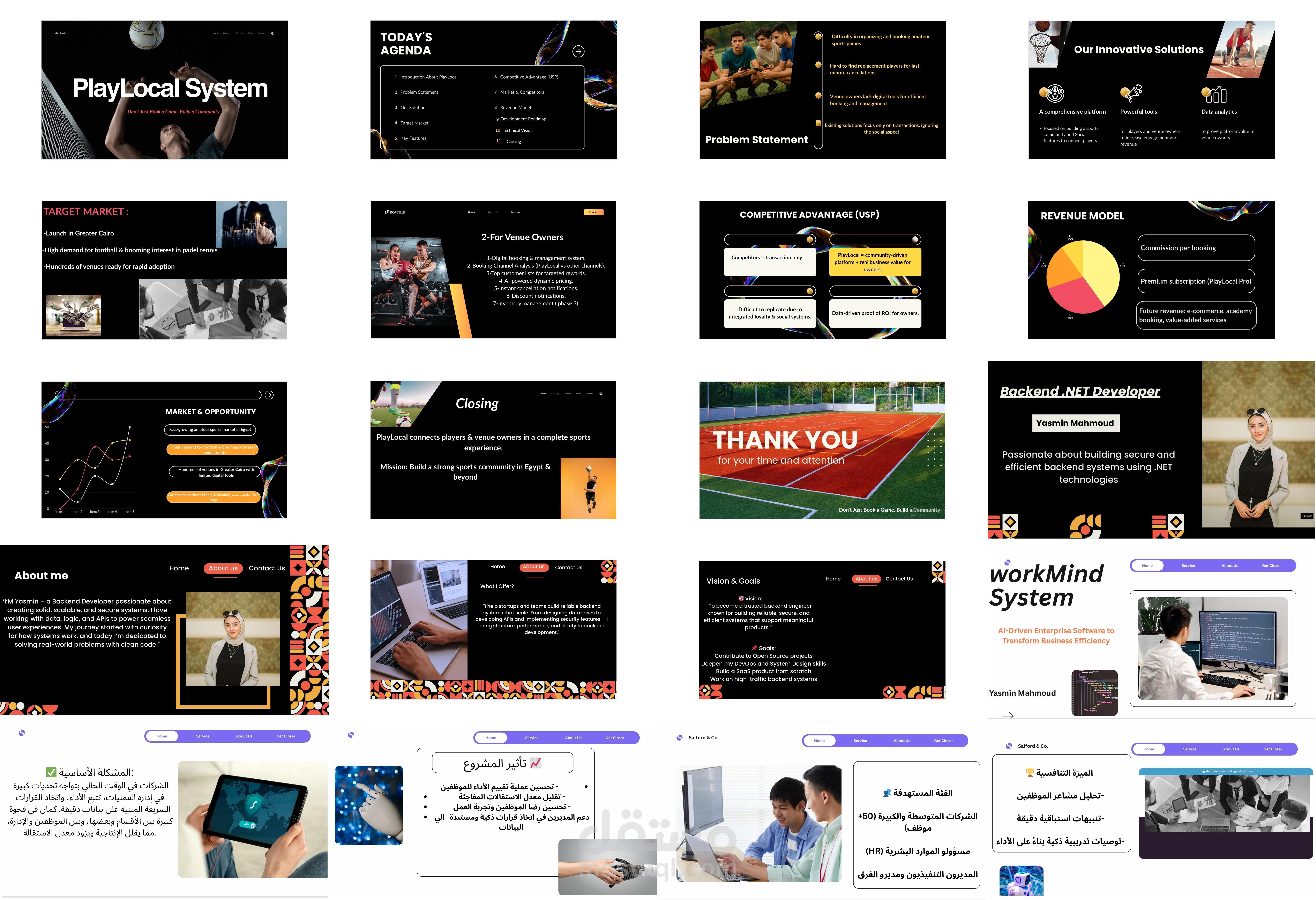 قمت بتصميم عرض تقديمي PowerPoint احترافي ومميز