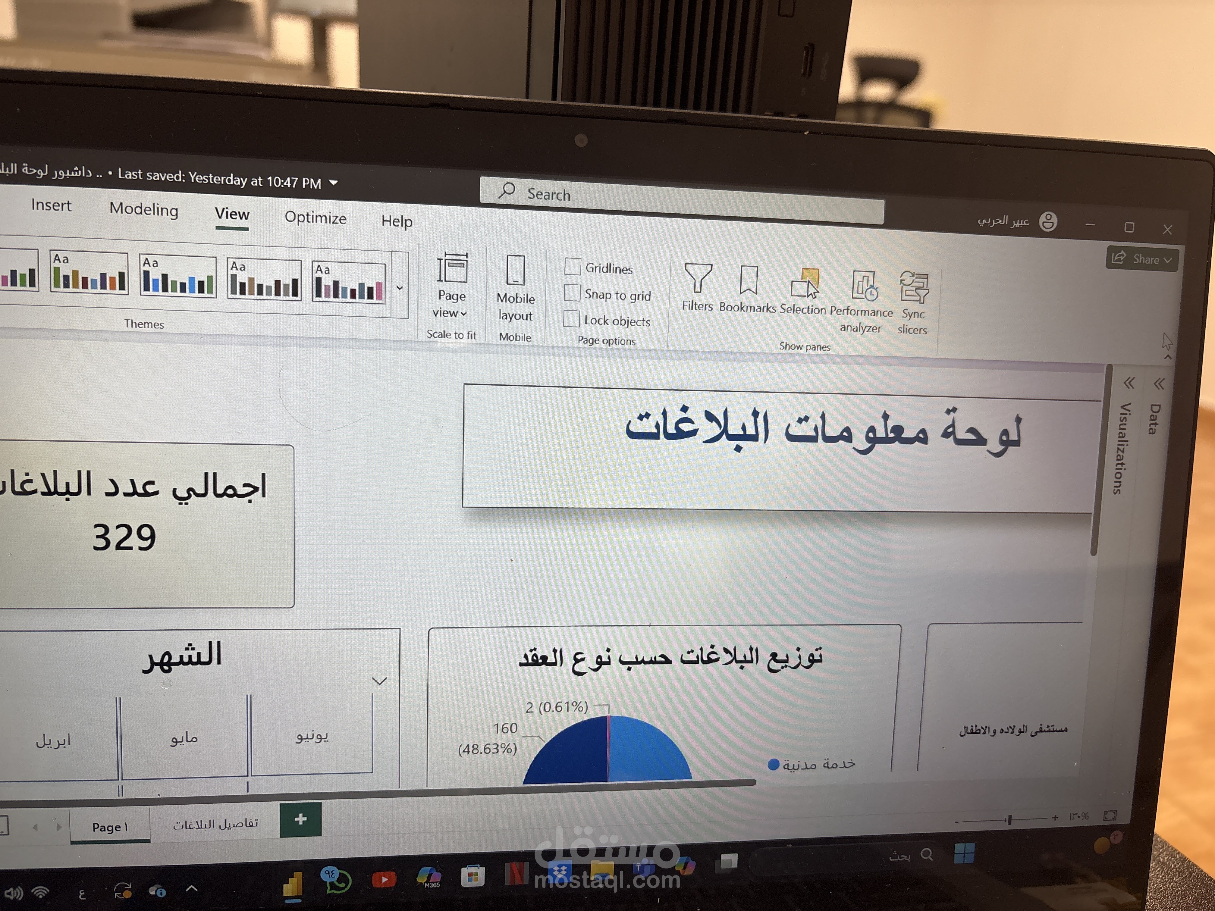 لوحة بيانات