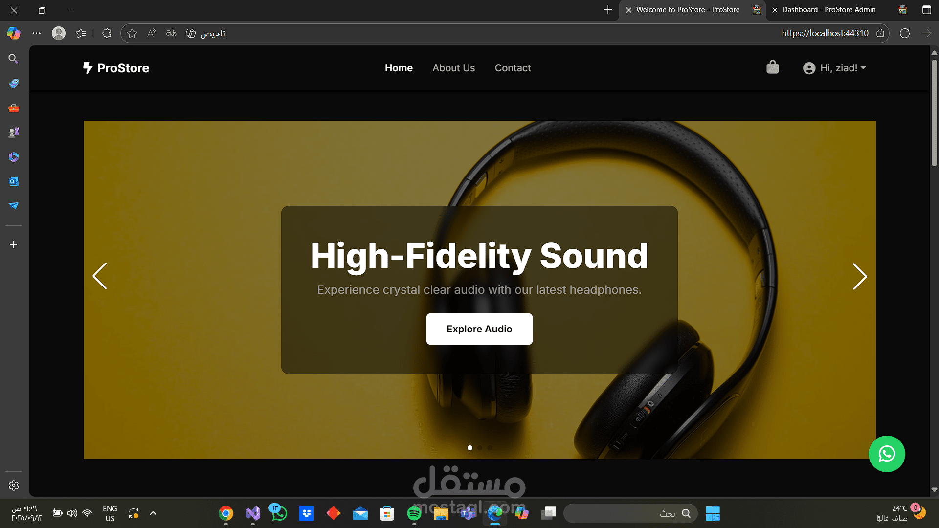 e-commerce web app
