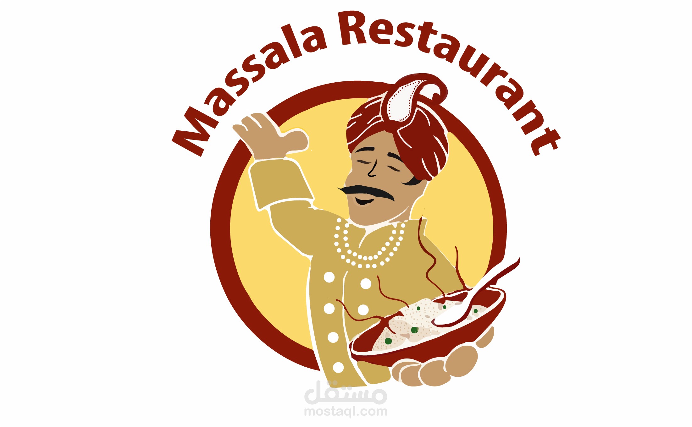 شعار لمطعم هندى