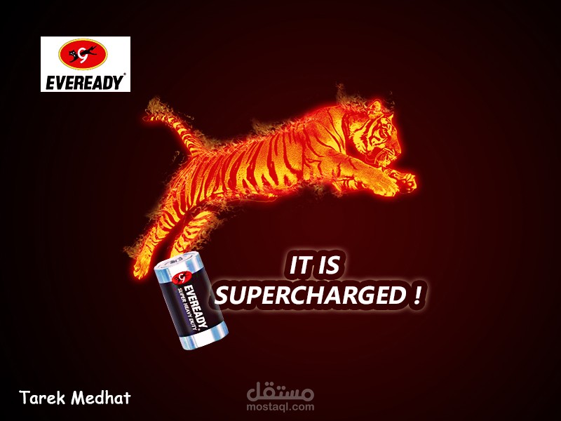 اعلان بطاريةeveready