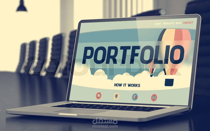 تصميم واجهات مواقع (portfolio) عصرية متجاوبة باحترافية