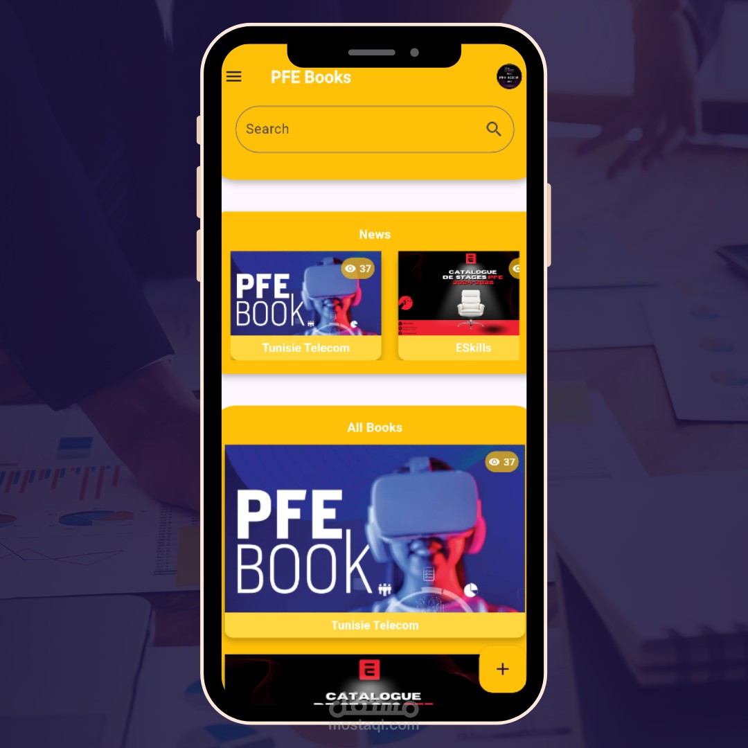 Mobile Application: PFE PFA BOOK