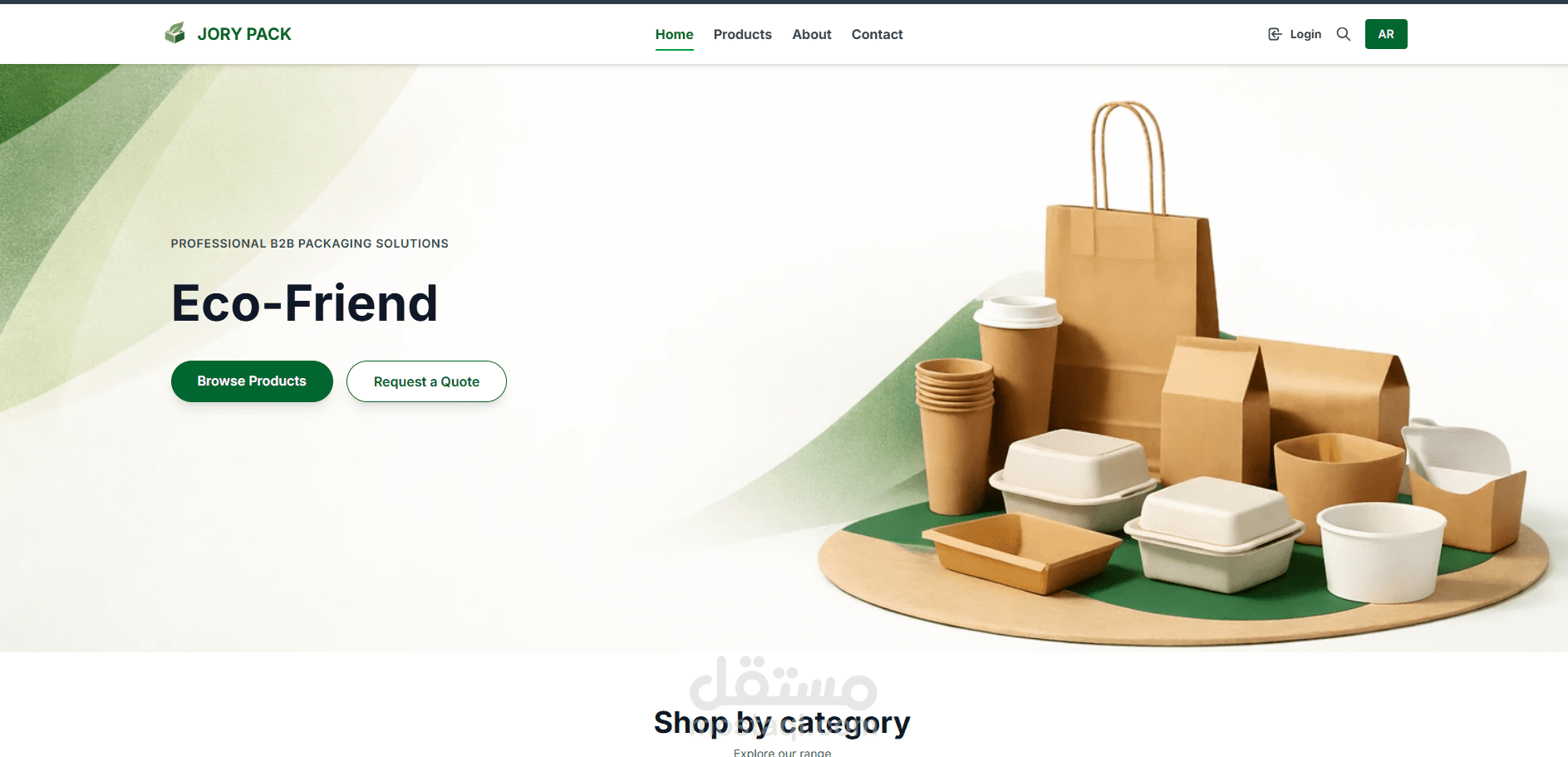 Jory Pack – E-commerce Packaging Platform