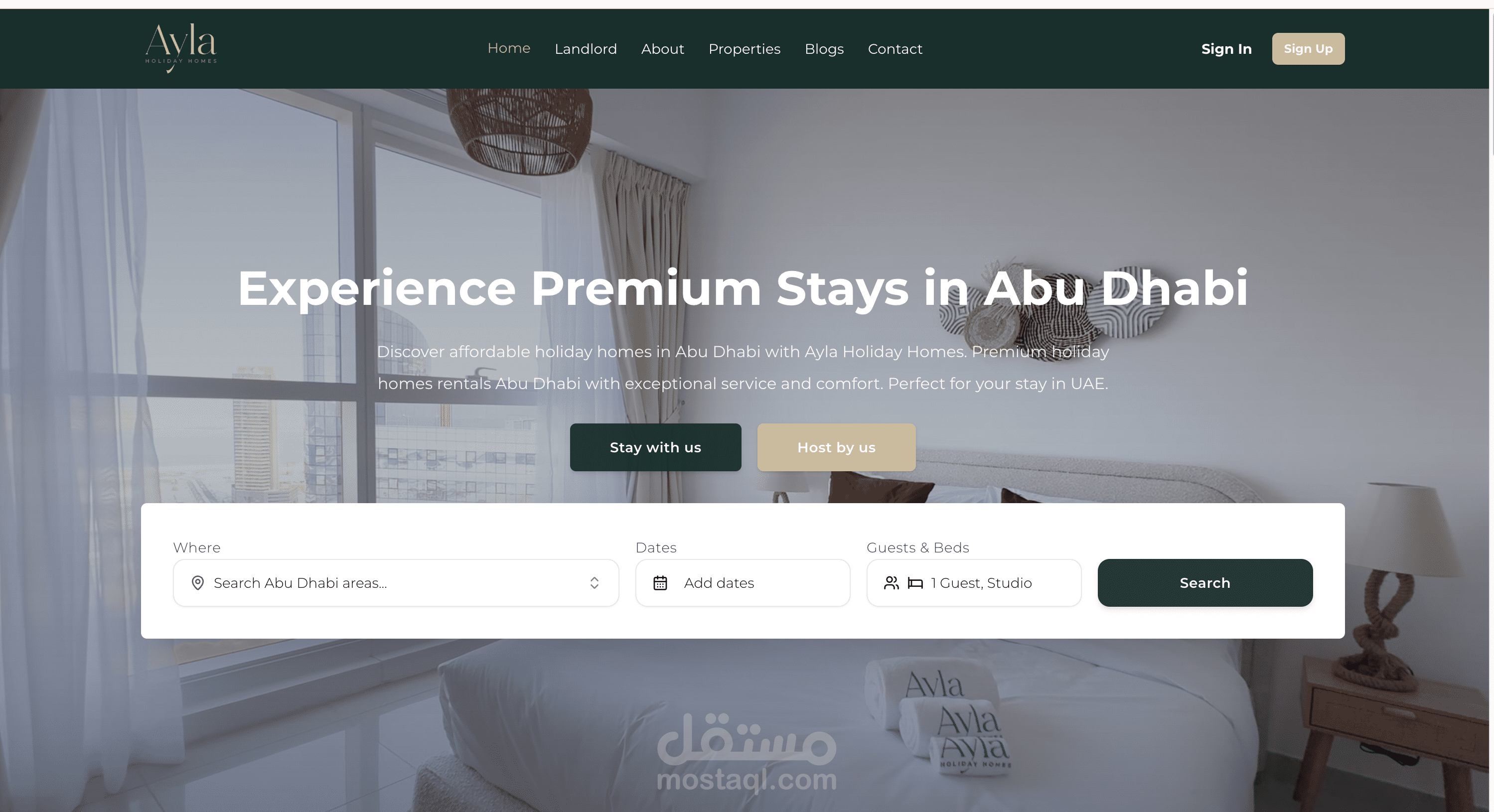 Ayla Holiday Homes Platform