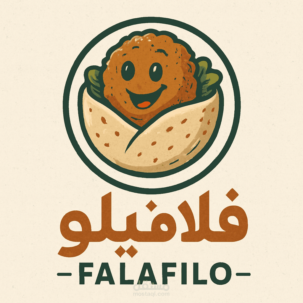 تصميم شعار لمطعم فلافل