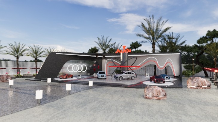 تصميم معرض سيارات AUDI