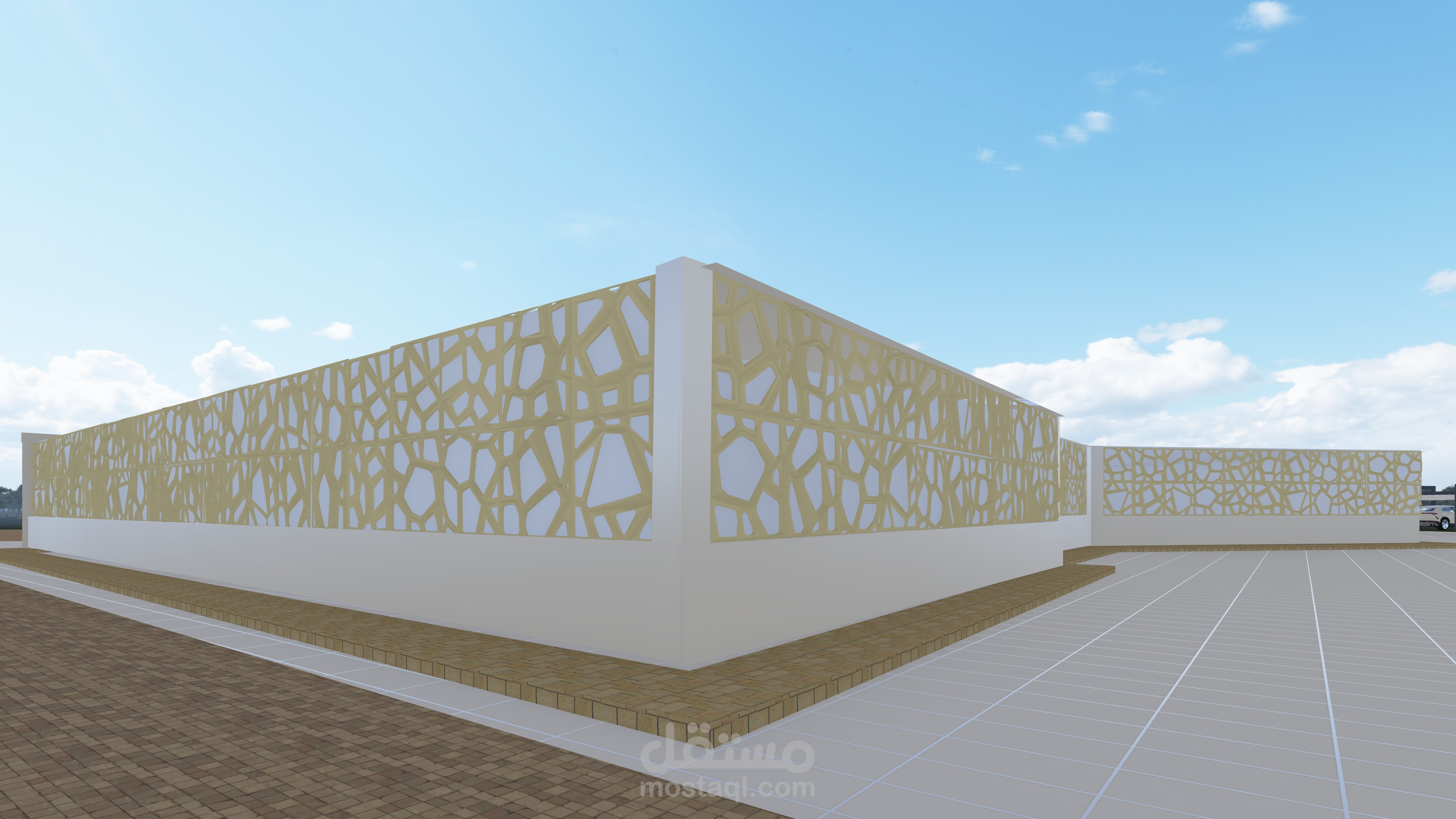 بلاطات واجهات معماريه