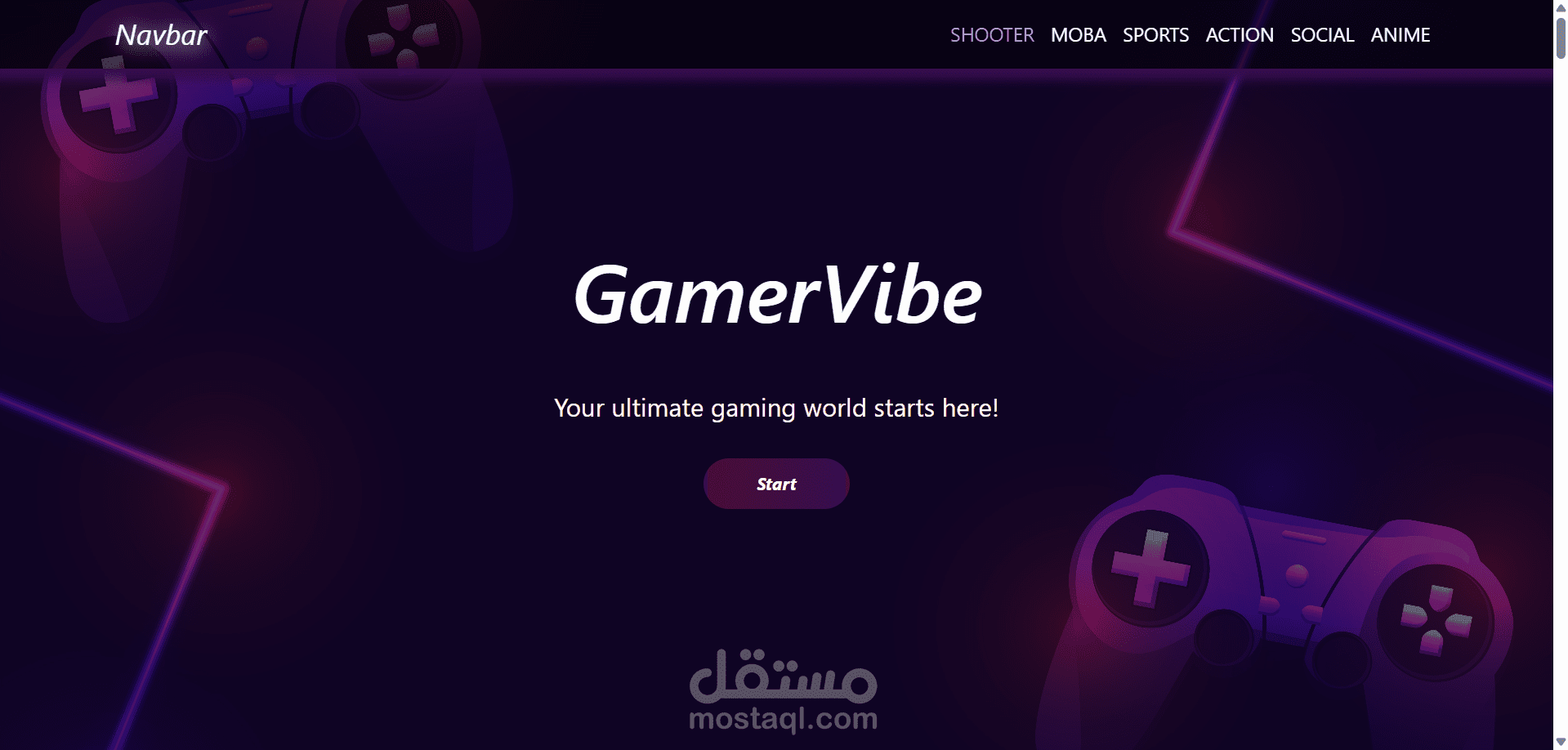 موقع ألعاب تفاعلي باستخدام API