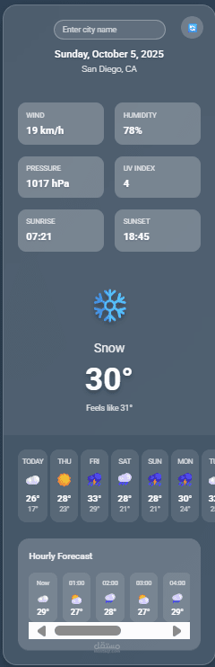 تطبيق حالة الطقس