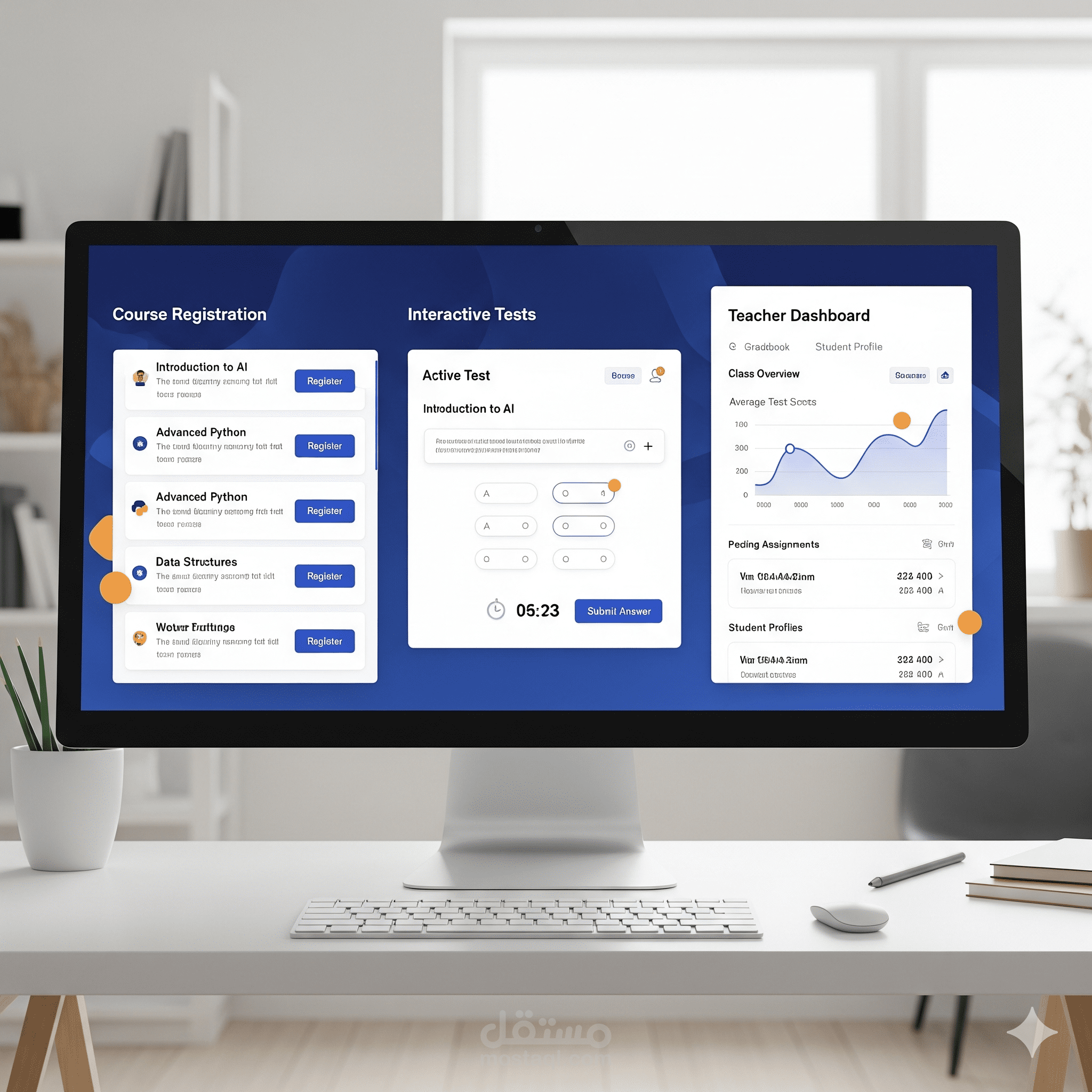 منصة تعليم إلكتروني (E-Learning Platform)